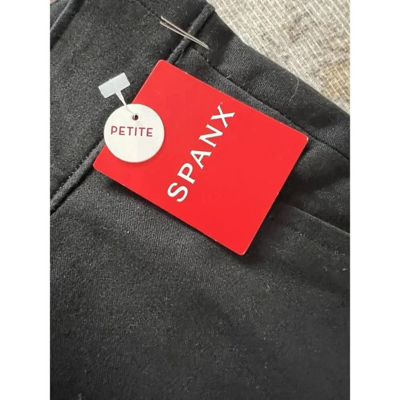 Spanx Polished Ankle Slim Black Pants Straight Womens Peite Size XS - Picture 2 of 10